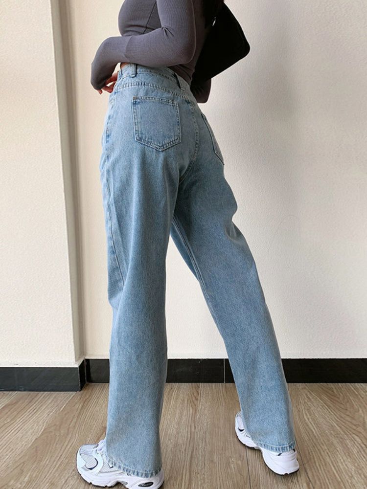 Elegante casual jeans met hoge taille voor dames | Ideaal voor alle seizoenen