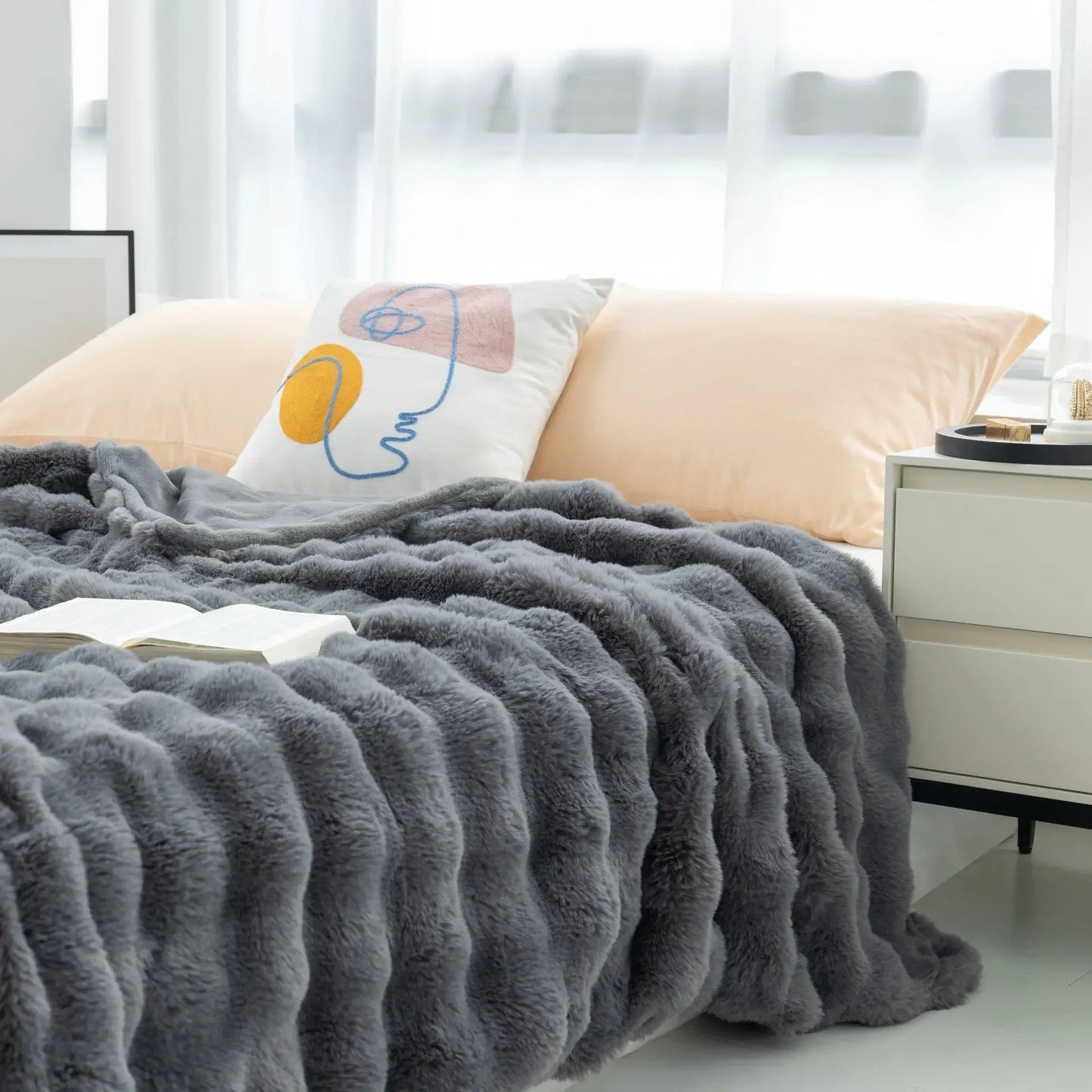 Zachte, donzige plaiddeken - Knusse en warme teddyfleece deken