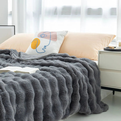 Zachte, donzige plaiddeken - Knusse en warme teddyfleece deken