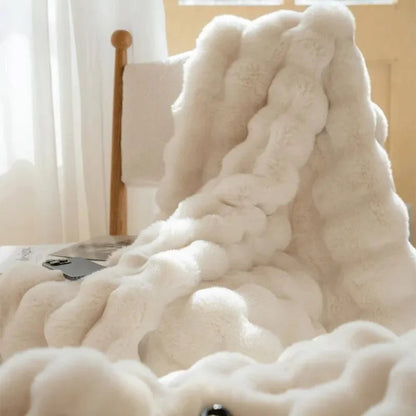 Zachte, donzige plaiddeken - Knusse en warme teddyfleece deken