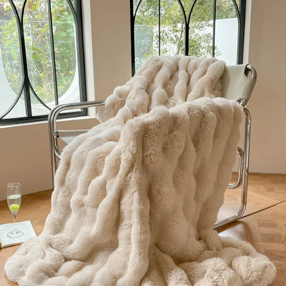 Zachte, donzige plaiddeken - Knusse en warme teddyfleece deken