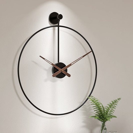 Grote metalen wandklok 40 cm – Minimalistisch modern design