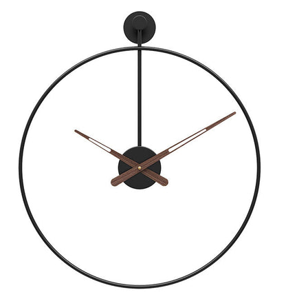 Grote metalen wandklok 40 cm – Minimalistisch modern design
