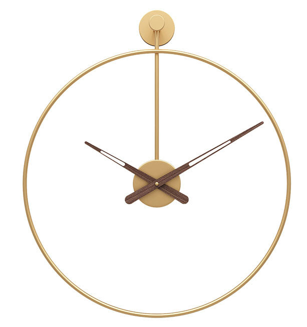 Grote metalen wandklok 40 cm – Minimalistisch modern design