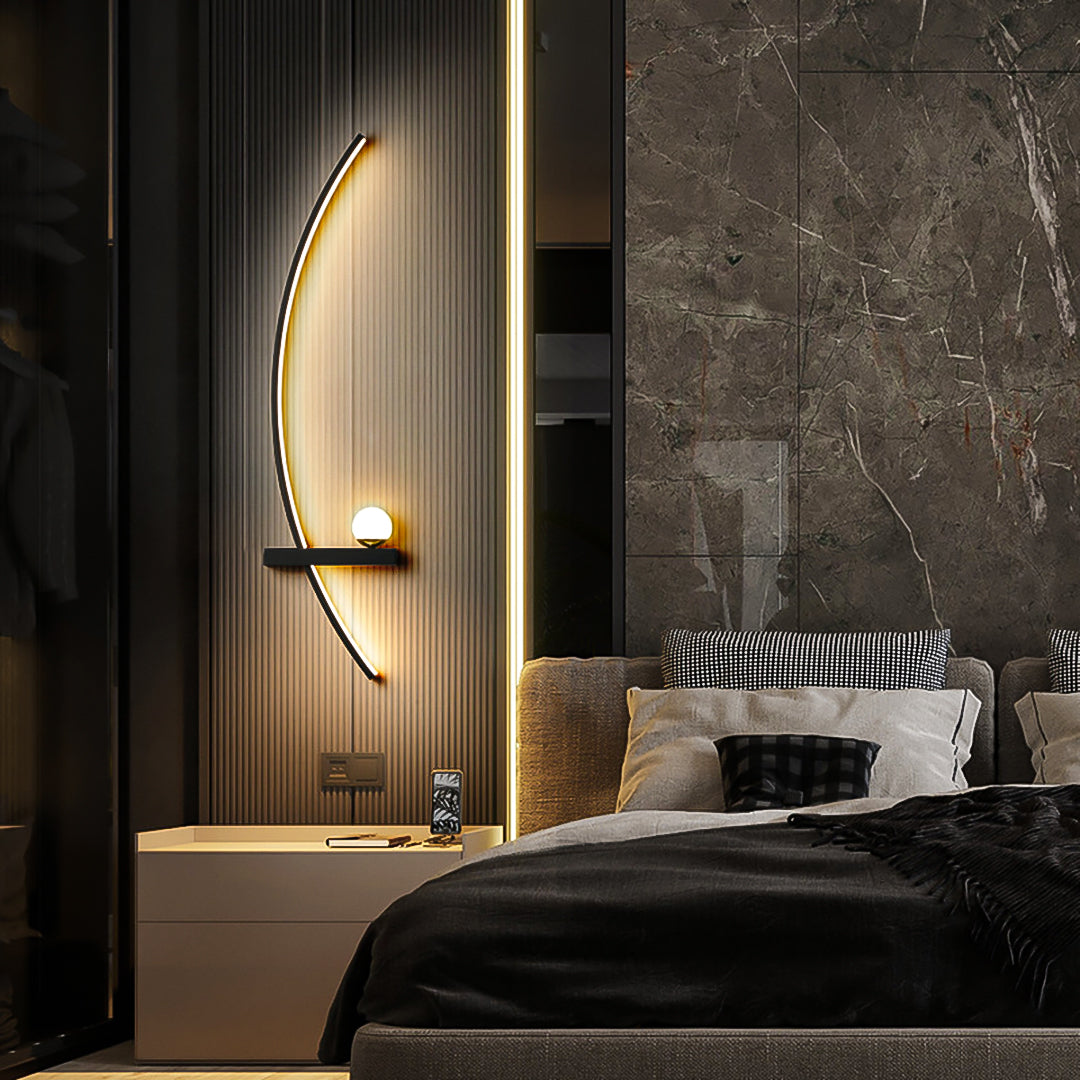 Half Moon Wandlamp – Eigentijdse LED-verlichting voor moderne interieurs