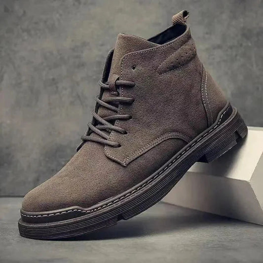Stijlvolle suède veterboots van leer voor heren | Ideaal voor de herfst