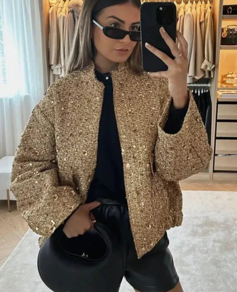 Elegante gebreide blazer met zakken voor vrouwen | Perfect voor alle seizoenen