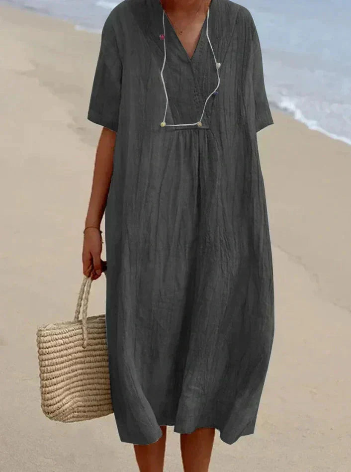 Liora – Luchtige Zomerjurk in Boho Stijl