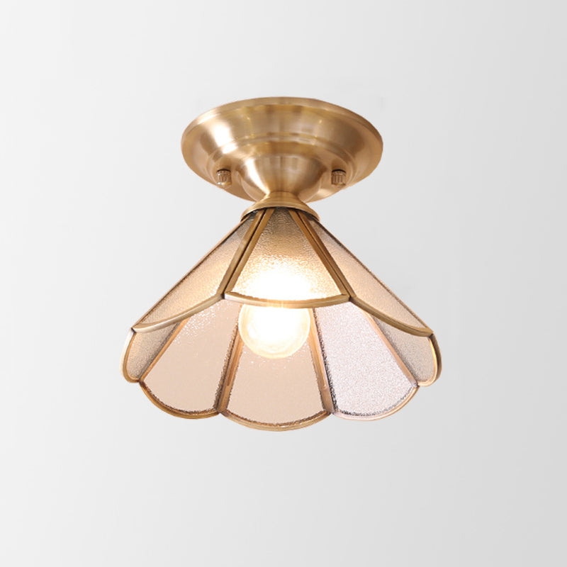 Plafondlamp Classic Messing Half Verzonken Woonkamer
