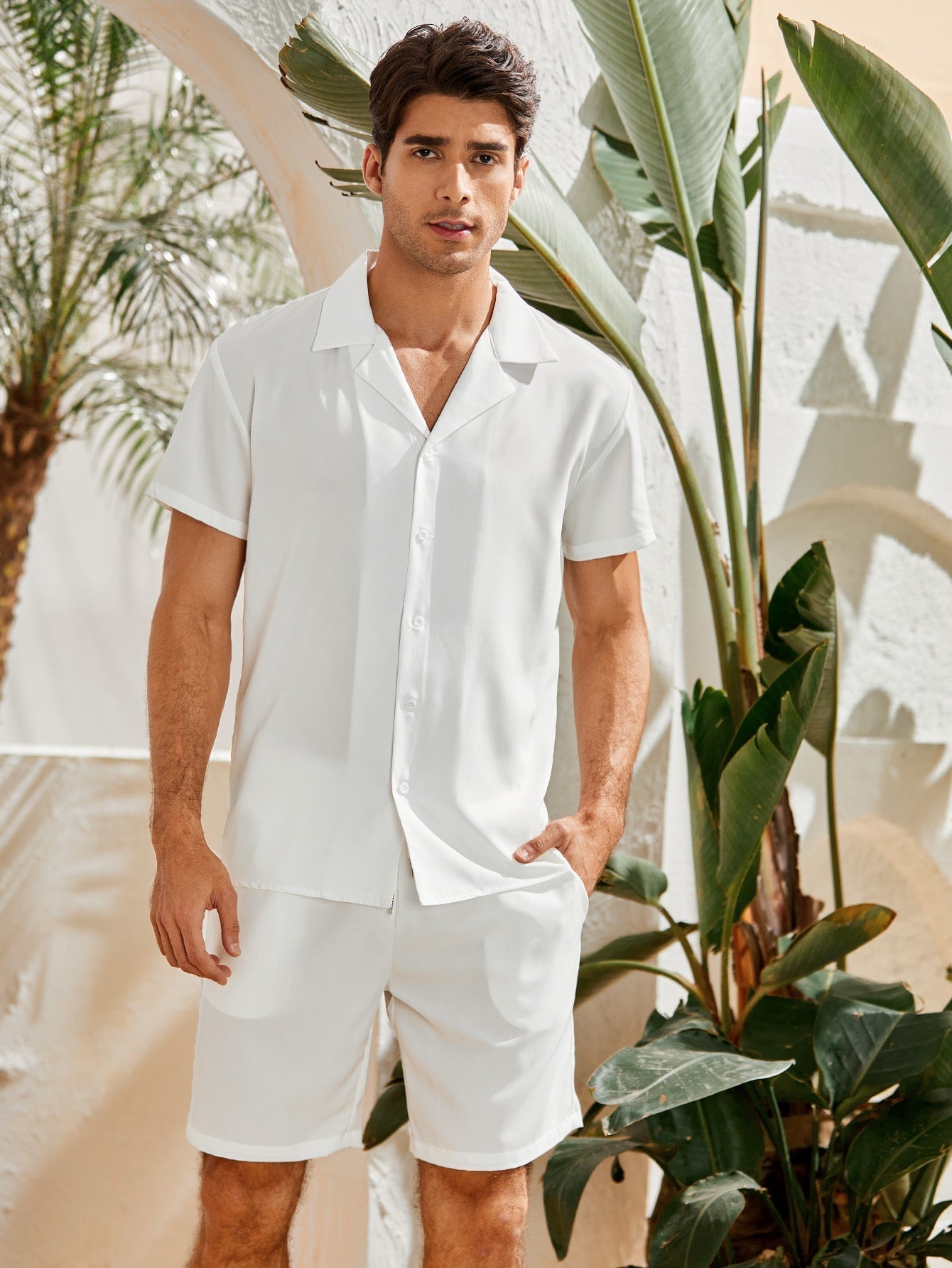Zomerkledingset voor heren casual en veelzijdig