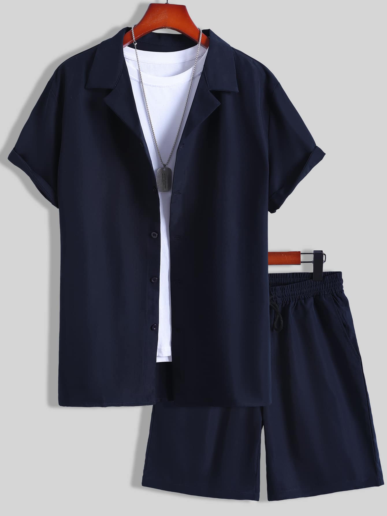 Zomerkledingset voor heren casual en veelzijdig