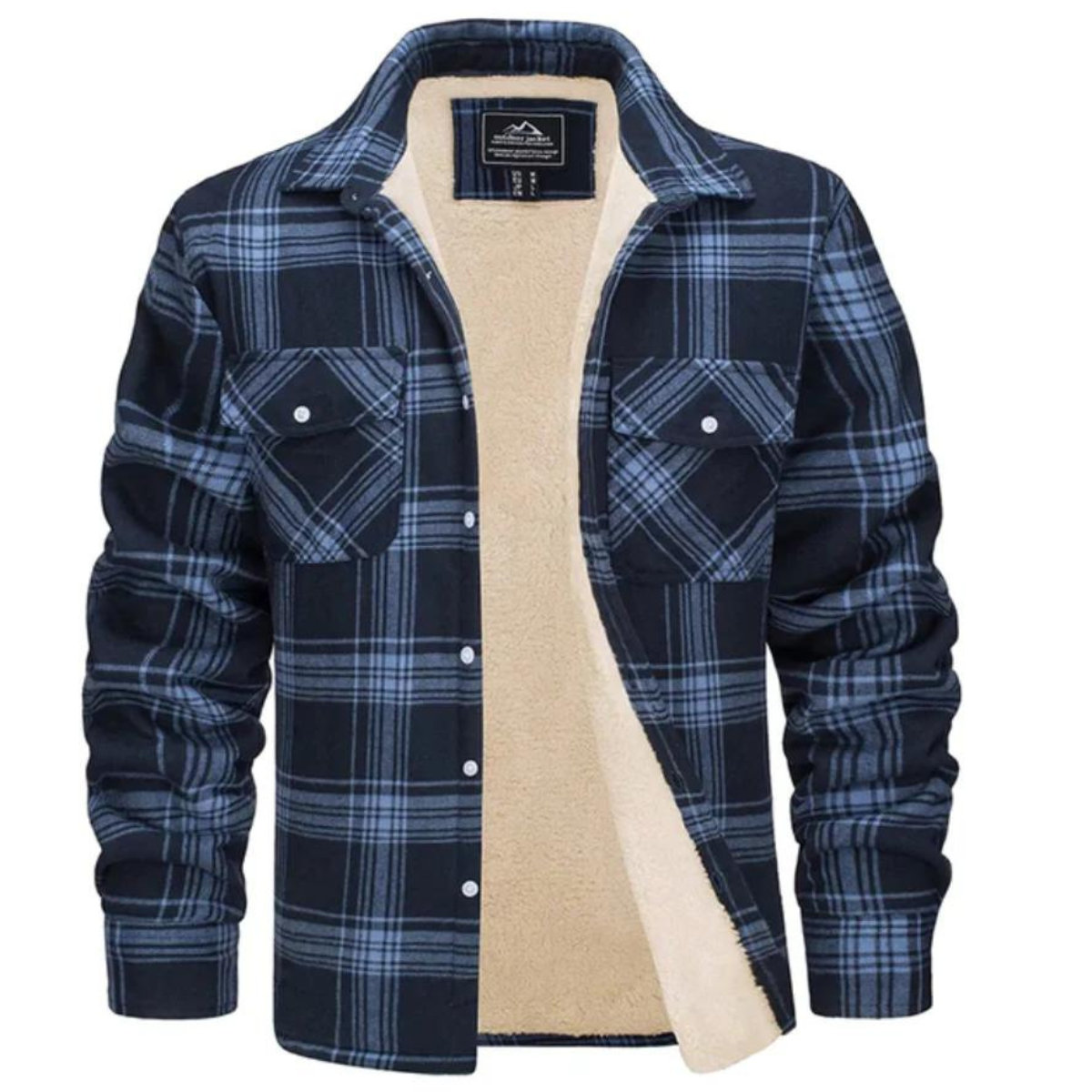 Fleece Gevoerde Geruite Jas voor Stijlvolle Warmte