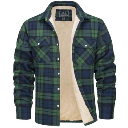 Fleece Gevoerde Geruite Jas voor Stijlvolle Warmte