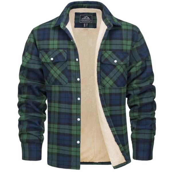 Fleece Gevoerde Geruite Jas voor Stijlvolle Warmte