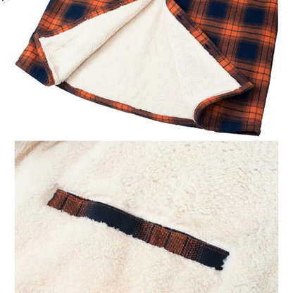 Fleece Gevoerde Geruite Jas voor Stijlvolle Warmte