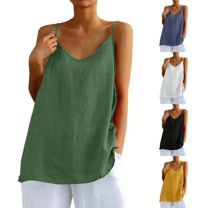 Mouwloze damesblouse | Decla