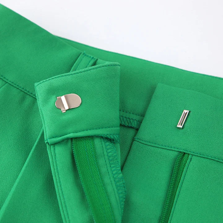 Elegante katoenen broek met elastische tailleband voor dames | Ideaal voor alle seizoenen