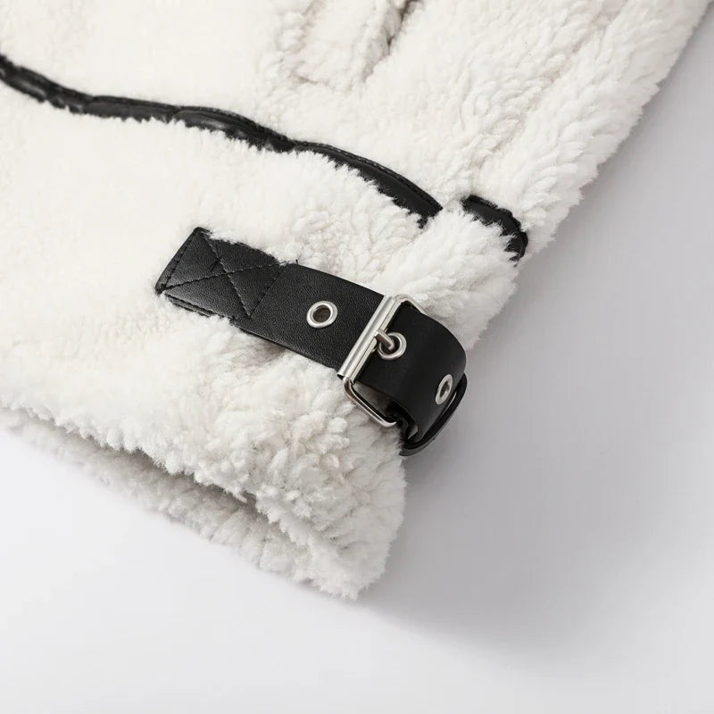 Elegante warme pluche Teddy Winterjas met Ritssluiting voor Vrouwen | Perfect voor Herfst/Winter