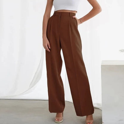 Elegante katoenen broek met elastische tailleband voor dames | Ideaal voor alle seizoenen