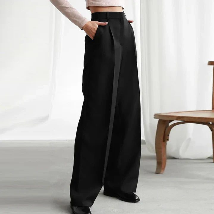 Elegante katoenen broek met elastische tailleband voor dames | Ideaal voor alle seizoenen