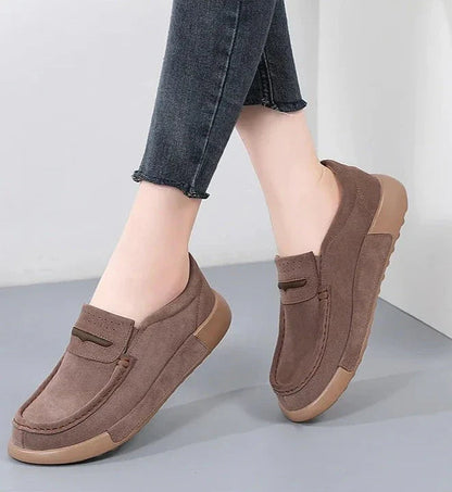 Zwarte runder-suède loafers met ronde neus heren zomers