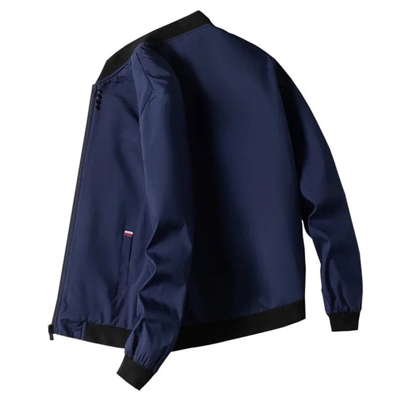 Zakelijke casual herenjas in oranje marineblauw zwart grijs