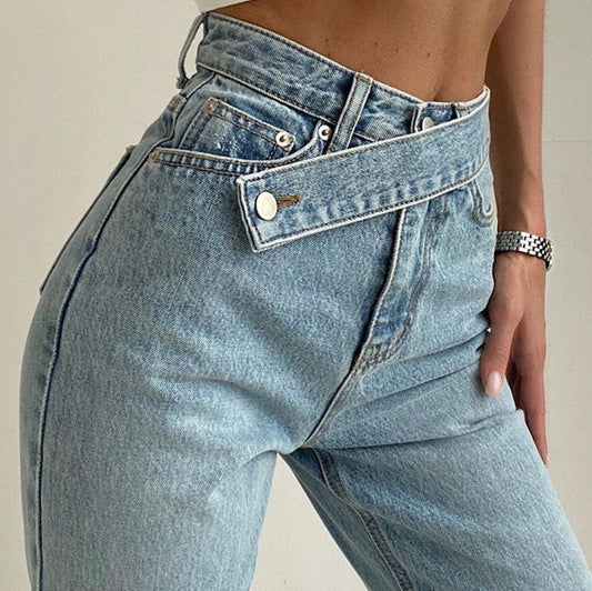 Elegante casual jeans met hoge taille voor vrouwen | Perfect voor alle seizoenen