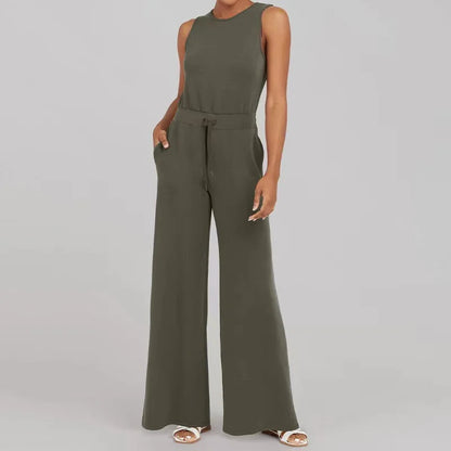 Elegante getailleerde blazer en wijde broek voor dames voor formele gelegenheden