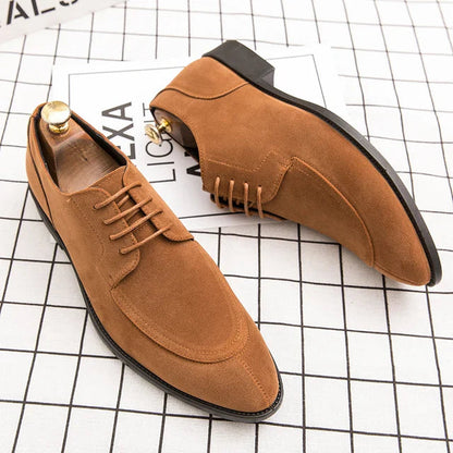 Suède veganistische leren schoenen met veters voor mannen | Perfect voor dagelijks gebruik