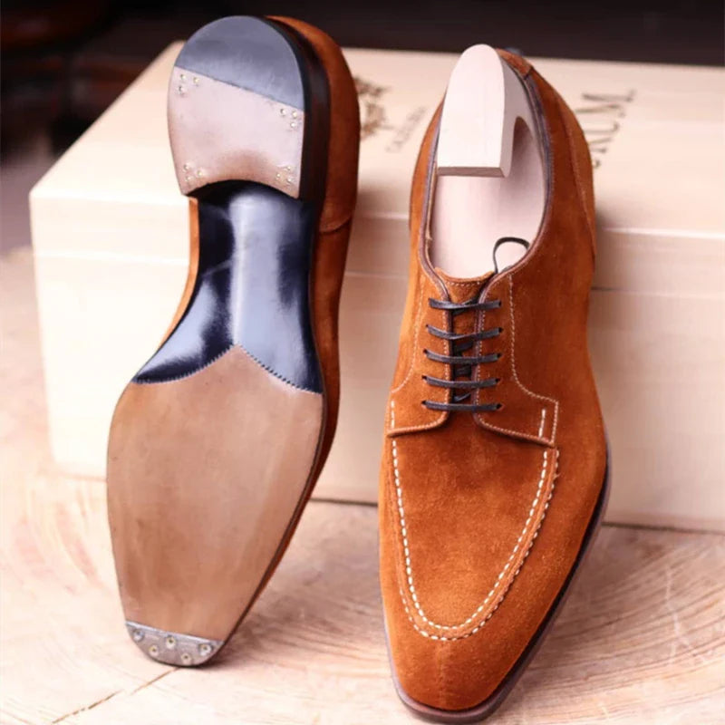 Suède veganistische leren schoenen met veters voor mannen | Perfect voor dagelijks gebruik