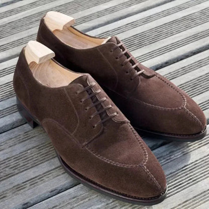 Suède veganistische leren schoenen met veters voor mannen | Perfect voor dagelijks gebruik