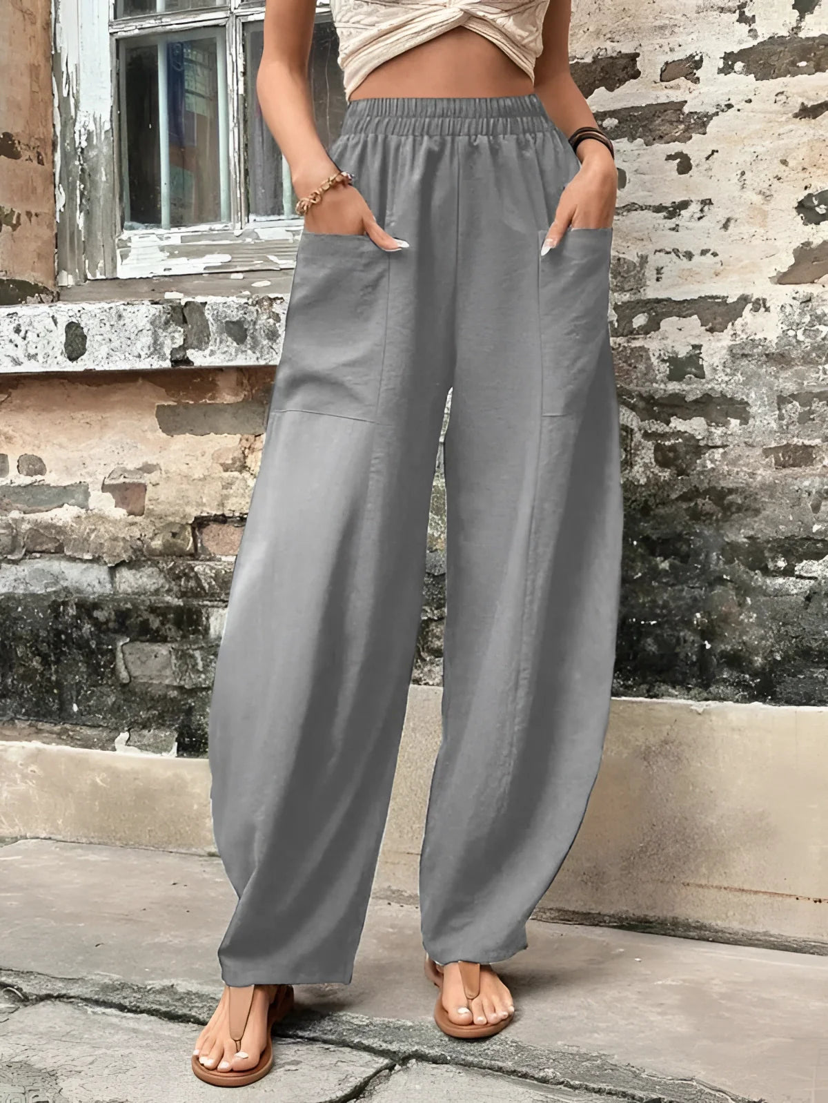 Zijden Palazzo Broek Dames Boho Zomerstijl