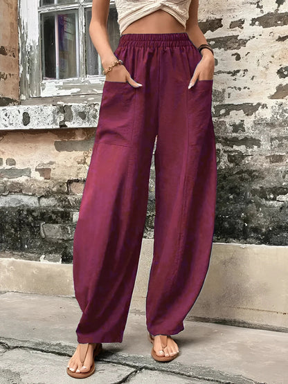 Zijden Palazzo Broek Dames Boho Zomerstijl