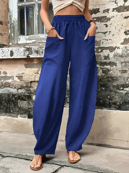 Zijden Palazzo Broek Dames Boho Zomerstijl