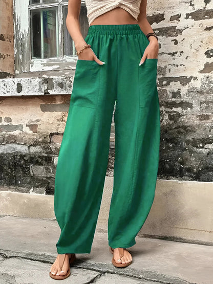 Zijden Palazzo Broek Dames Boho Zomerstijl