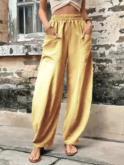 Zijden Palazzo Broek Dames Boho Zomerstijl