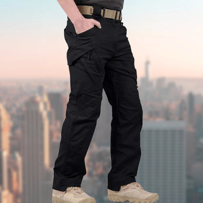 Tactische ademende outdoorbroek met cargozakken khaki