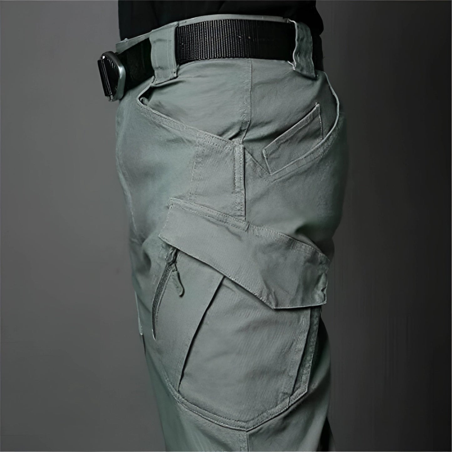 Tactische ademende outdoorbroek met cargozakken khaki