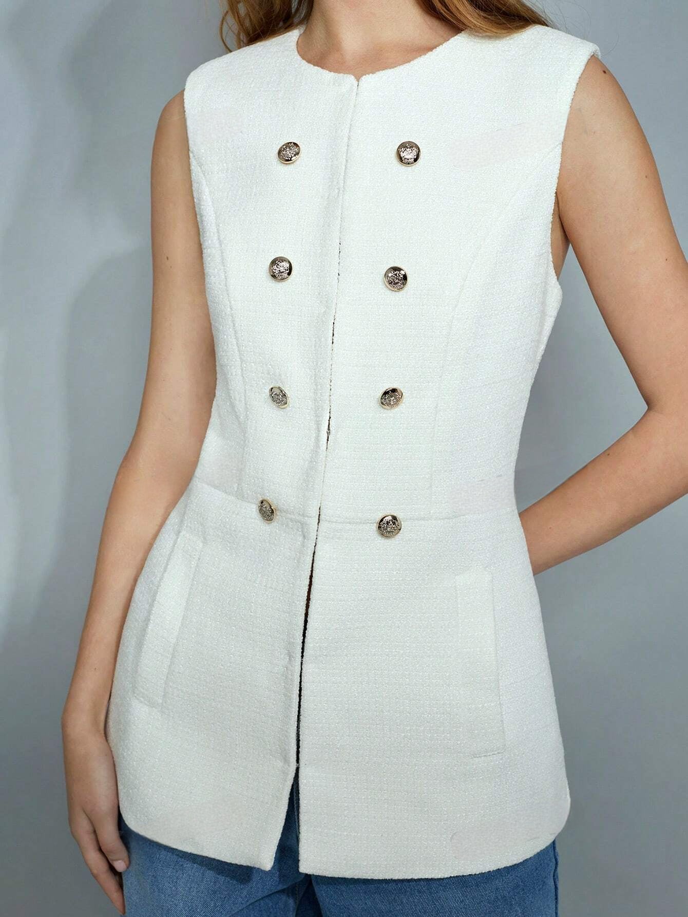 Elara | Stijlvol Dik Mouwloos Vest voor Herfst en Winter