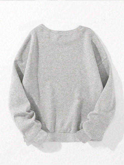 Livia's Cozy Crew Neck Sweatshirt – Casual en Comfortabel voor Herfst/Winter