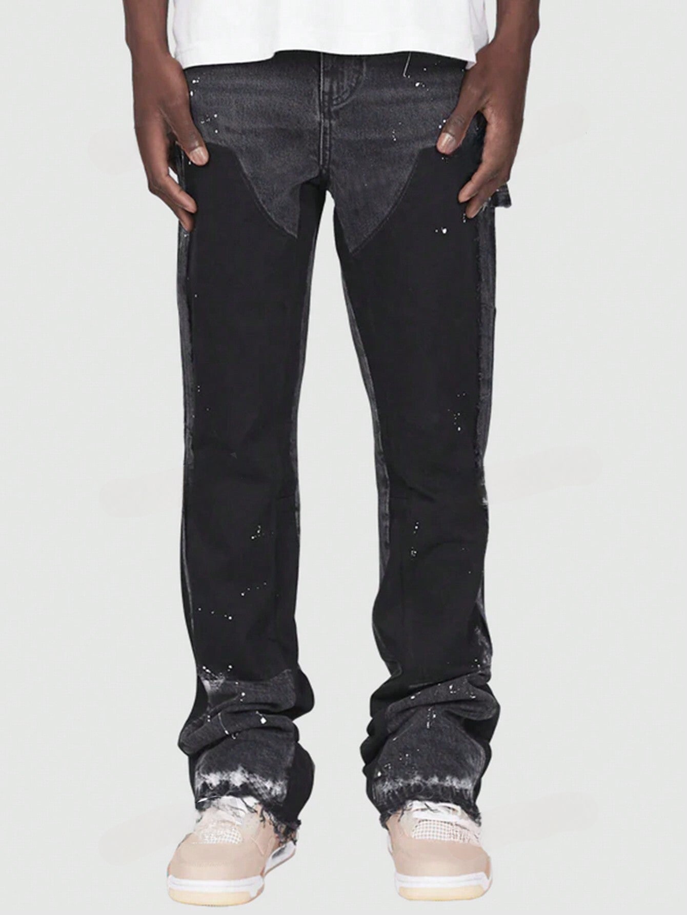 Street Life Casual Herenjeans | Kleurblokken, Losse Pasvorm en Praktische Zakken