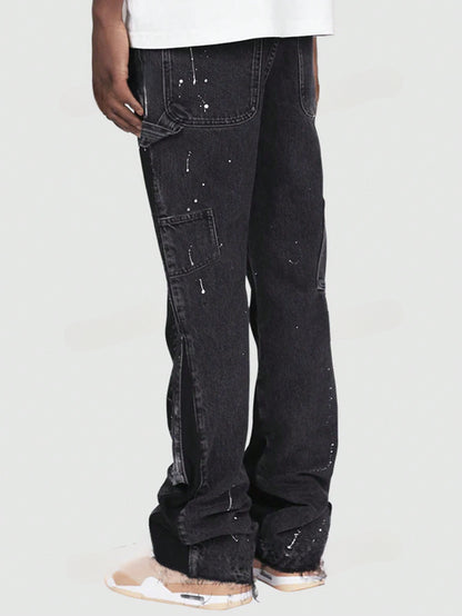 Street Life Casual Herenjeans | Kleurblokken, Losse Pasvorm en Praktische Zakken
