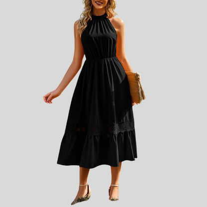 Zonnegeel Kanten Jurk Luisa voor een Stralende Look