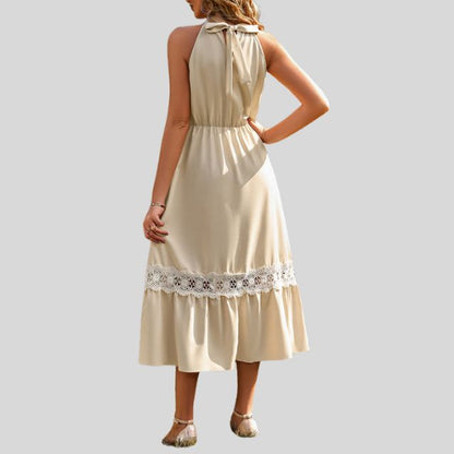 Zonnegeel Kanten Jurk Luisa voor een Stralende Look