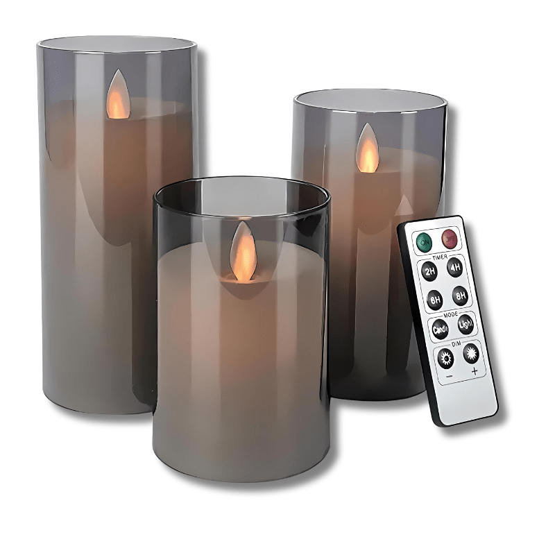 LED-kaarsen met bewegende vlam & afstandsbediening