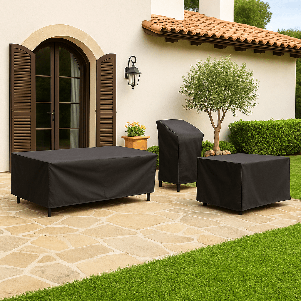 Waterdichte Tuinmeubelhoes – Hoogwaardig Polyester, UV-bestendig & Weerbestendig voor Tafel, Stoelen en Loungeset
