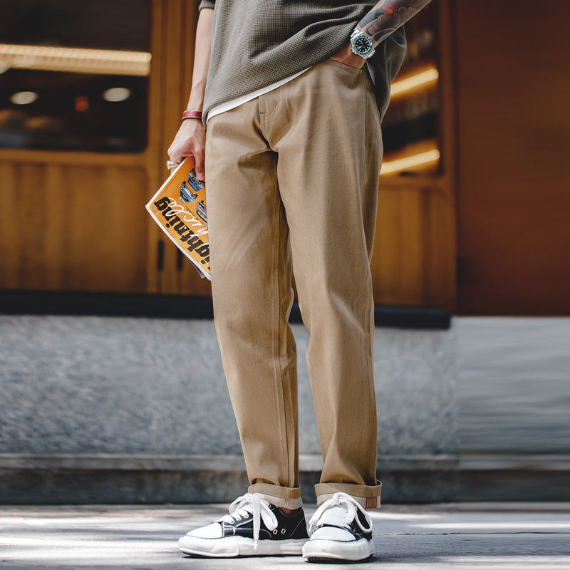 Trendy Bruine Chino Herenbroek | Casual, Stijlvol & Diverse Kleuren