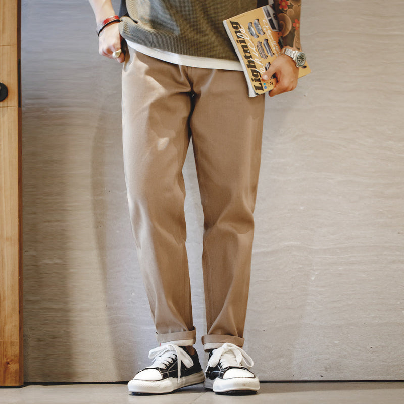 Trendy Bruine Chino Herenbroek | Casual, Stijlvol & Diverse Kleuren