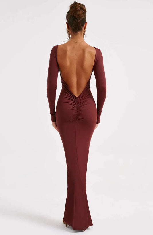 Zwarte Xyla Jurk Zonder Rug - Elegant en Verleidelijk