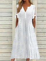 Luchtig Zomerjurkje met Elegante Snit Perfect voor Zomers